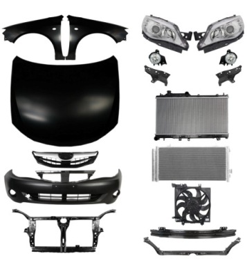 Subaru impreza компактний 08-12 капот бампер решітка радіатора фото №1