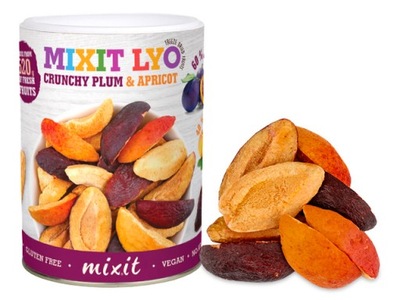 Owoce liofilizowane MIXIT śliwka morela śliwki 65g