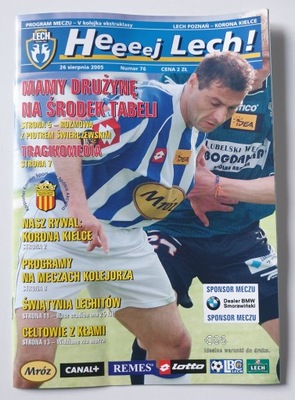 PROGRAM LECH POZNAŃ - KORONA KIELCE 2005