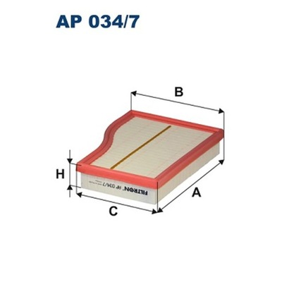 FILTRO AIRE FILTRON AP 034/7  