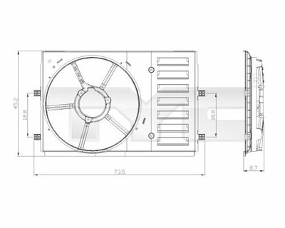 SOPORTE VENTILADOR DE REFRIGERACIÓN 837-0035-1  