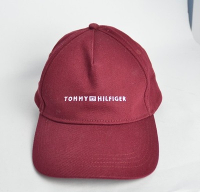 8* Tommy Hilfiger bordowa czapka