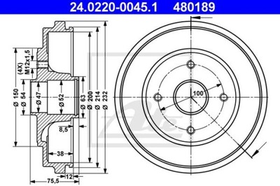 BEBEN DE FRENADO OPEL AGILA 03-07  