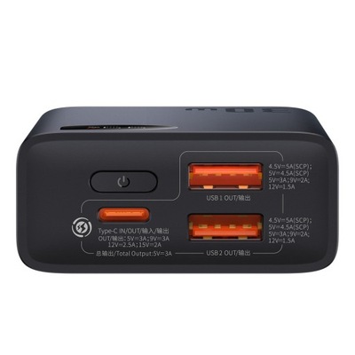 Powerbank Baseus Adaman 2 10000mAh 2xUSB USB-C 30W czarny