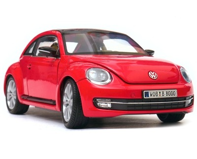 Volkswagen The Beetle w skali 1:24 WELLY czerwony