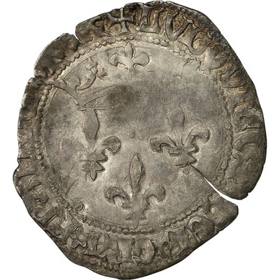 Moneta, Francja, Louis XI, Gros de Roi, Tournai, V