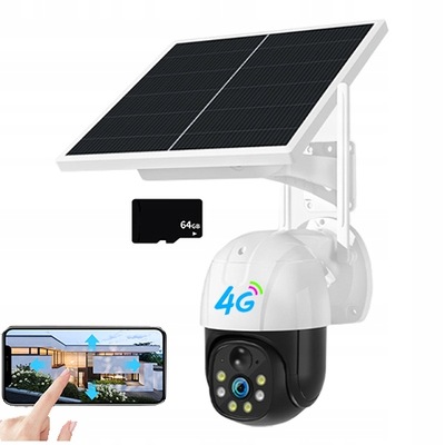 KAMERA OBROTOWA ZEWNETRZNA SOLARNA GSM 4G LTE SIM