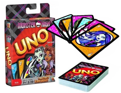 GRA KARTY UNO MONSTER HIGH gra rodzinna