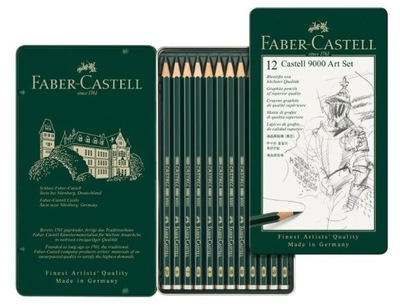 Zestaw Ołówków Do Szkicowania Faber-Castell 9000