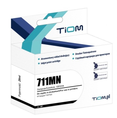 Tusz zamiennik Tiom do HP DesignJet T120 T520 ePrinter 711 CZ131A magenta