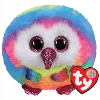 Maskotka TY Beanie Balls OWEN - Tęczowa sowa - KD