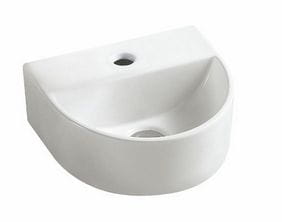 Umywalka mała ceramiczna 30x25x12 cm, LARA biała