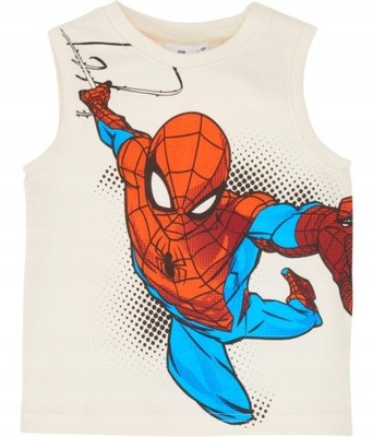 Marvel Spiderman koszulka bez rękawów t-shirt bluzka chłopięca 92 cm