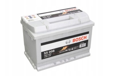 BATERÍA BOSCH S5 77AH 780A P+ 278X175X190 TROJMIASTO GDANSK TUNEADO SPORT  