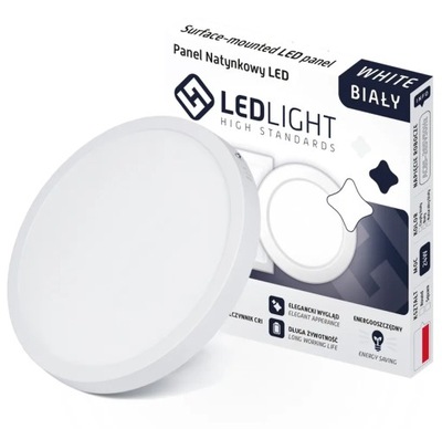 PLAFON LED PANEL NATYNKOWY NEUTRLANY 6W OKRAGŁY