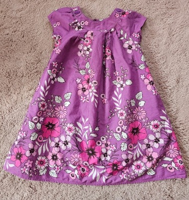 TU letnia fioletowa sukienka w kwiaty 110