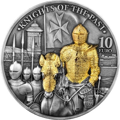 Malta 2023 -10 Euro Knights of the Past 2 oz Ag999,9 Wysyłka 24h