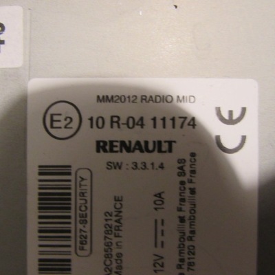 Renault zoe радіо навігація 281151499r фото №1