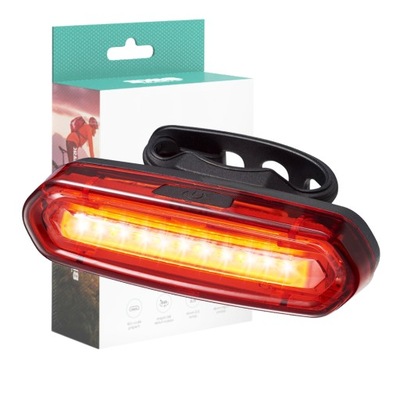 LAMPKA LAMPA ROWEROWA TYLNA TYŁ CYCLEVIBE AURORA LED COB 4 TRYBY MOCNA USB