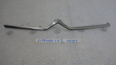 Citroen c4 i молдинг хром бампера перед новий фото №1
