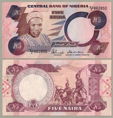 Nigeria 5 Naira 1984 P-24c UNC