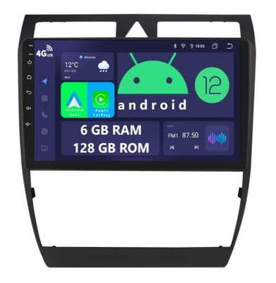 RADIO 2DIN ANDROID AUDI A6 S6 RS6 ALLROAD C5 6/128 GAS-GASOLINA CARPLAY DSP LTE  