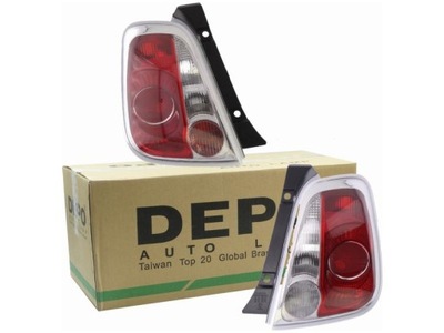 Лампи задня fiat 500 07- liftback фото №1