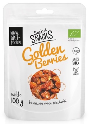 DIET-FOOD Golden Berries eko miechunka peruwiańska śliwka BIO 100 g