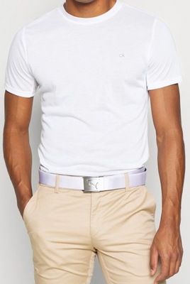Calvin Klein - Biały T-shirt Przewieny Golf _ XL
