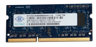 Pamięć RAM DDR3 2GB NANYA NT2GC64B88B0NS-CG