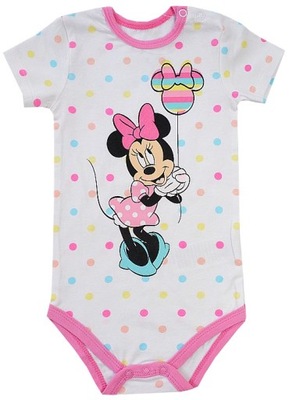 MYSZKA MINNIE body bawełna krótki rękaw 74 R078L