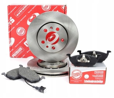 DISCOS ZAPATAS PARTE DELANTERA AUDI A3 GOLF IV 4 OCTAVIA LEON 256MM  