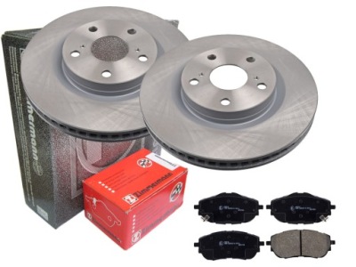 Тормозные диски тормозные колодки zimmermann p toyota auris e18 296mm фото №1