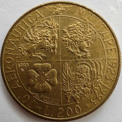 1581 - Włochy 200 lirów, 1993