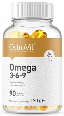 OSTROVIT OMEGA 3-6-9 90k KWASY TŁUSZCZOWE EPA DHA