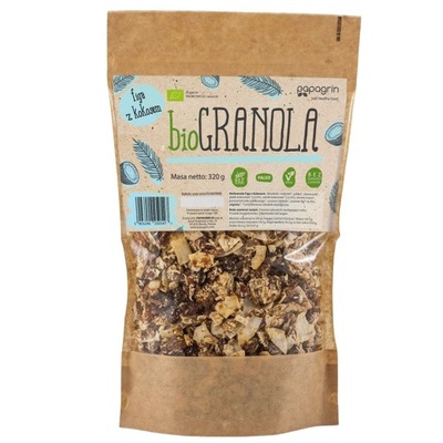 GRANOLA FIGA Z KOKOSEM BEZGLUTENOWA BIO 320 g - PA