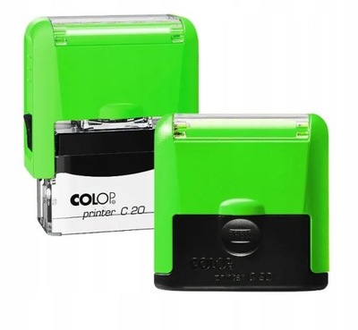 Pieczątka COLOP COMPACT C20 PRO zielona neonowa