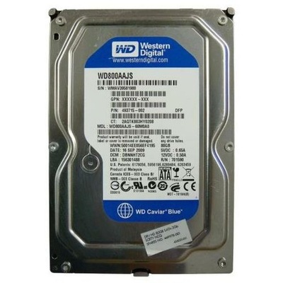 Dysk twardy Western Digital Blue WD800AAJS-00L7A0 80GB SATA II 3,5"