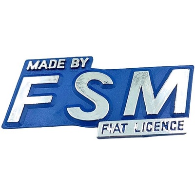 Znak modelu Emblemat 126 MADE BY FSM FIAT LICENCE