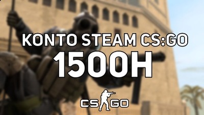 KONTO STEAM Z CS:GO 1500h CSGO FACEIT GODZINY