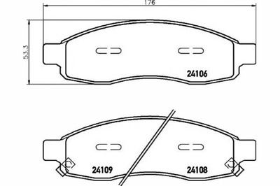 TEXTAR PADS BRAKE INFINITI QX56 NISSAN ARMAD  