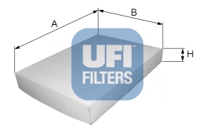 UFI 53.129.00 FILTR, VENTILATION PRZESTRZENI PASAZE - milautoparts-fr.ukrlive.com