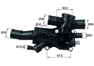 TERMOSTATAS CITROEN 83C 2,0HDI TH4483 