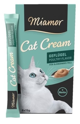 Miamor Cat Snack Cream 6x 15g pasta z drobiem