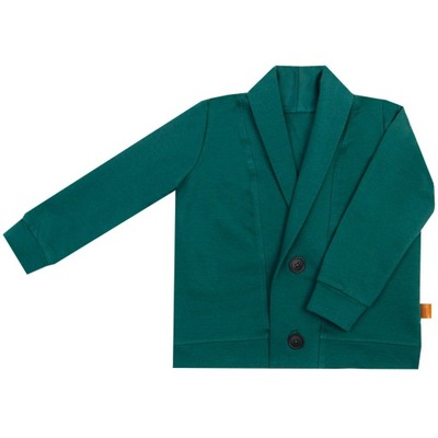 Elegancki blezer sweter HIT na guziki 104/110 zielony