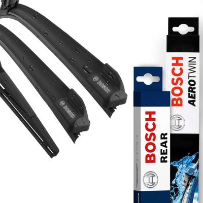 BOSCH WIPER BLADES AEROTWIN FRONT+REAR KIA SPECTRA 2001-2009 160KM/H  