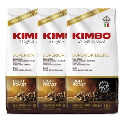 Kawa ziarnista Kimbo Espresso Superior Blend 3x1kg