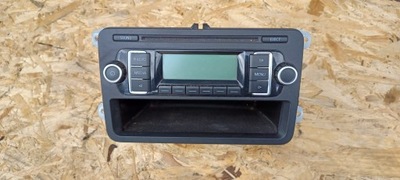 Радіо cd mp3 заводський vw golf v plus 5m0035156a фото №1