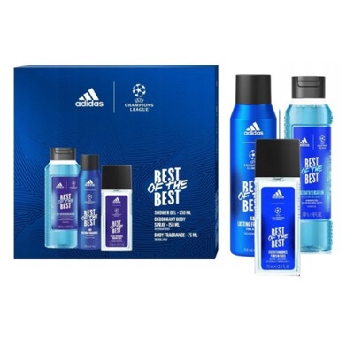Dzień chłopaka ZESTAW Adidas ADIDAS UEFA deo+żel+woda toaletowa NA PREZENT