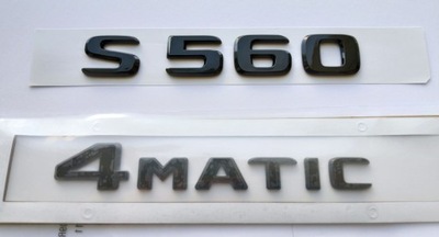 S560 4MATIC MERCEDES EMBLEM BLACK  